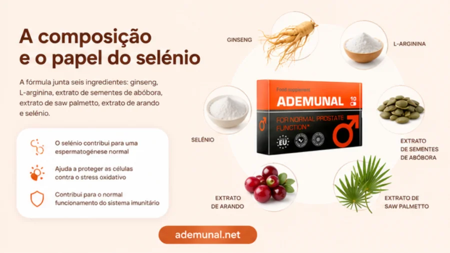 Ademunal — капсула и шестте съставки на формулата