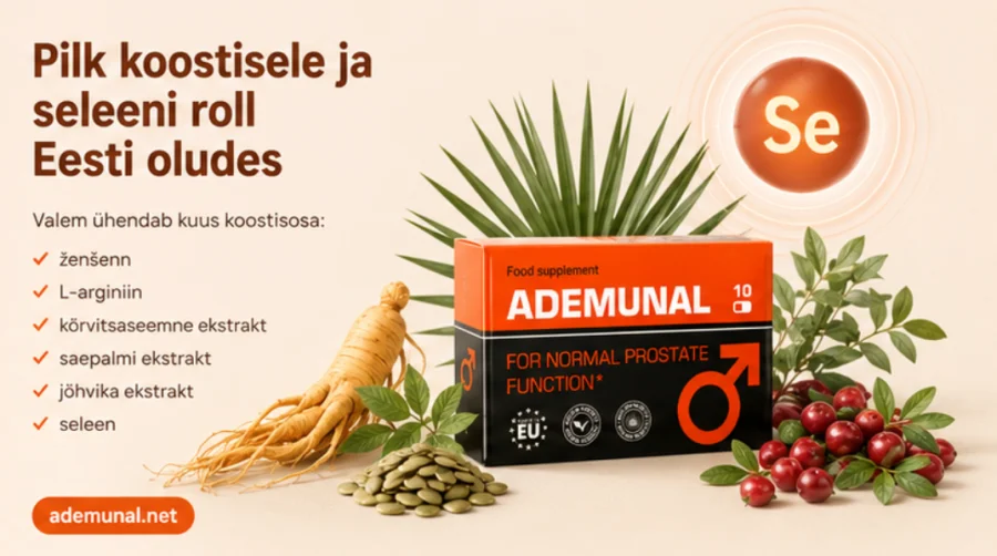 Ademunal — капсула и шестте съставки на формулата