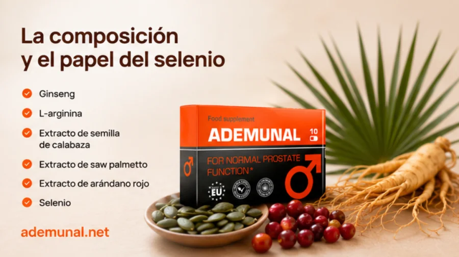 Ademunal — капсула и шестте съставки на формулата