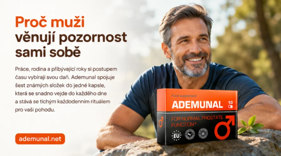 Ademunal — muži v Česku vědomě pečují o svou pohodu