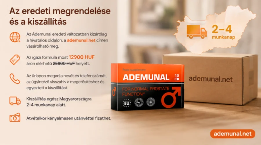 Ademunal — оригинална опаковка за поръчка от официалния сайт