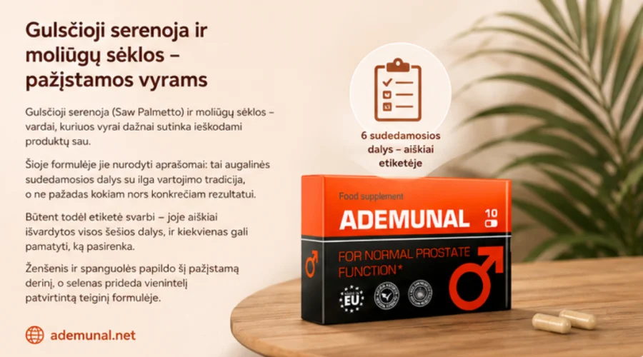 Ademunal — оригинална опаковка за поръчка от официалния сайт