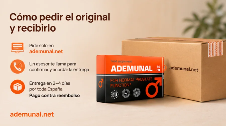 Ademunal — оригинална опаковка за поръчка от официалния сайт