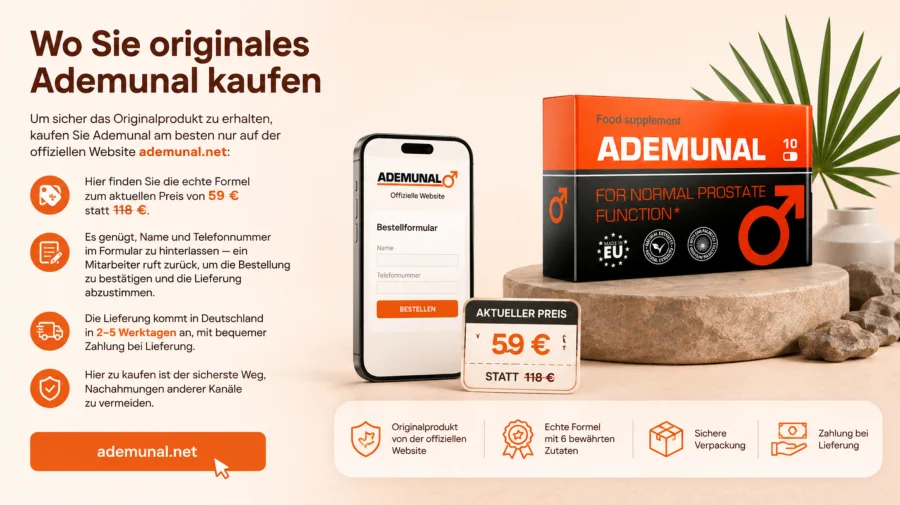 Ademunal — Originalpackung zur Bestellung auf der offiziellen Website in der Schweiz