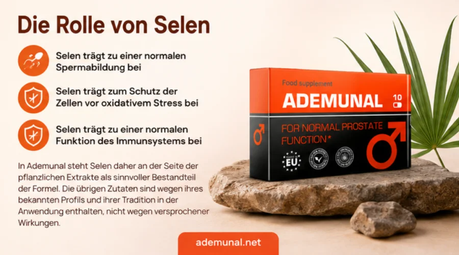 Ademunal — selen a normální spermatogeneze