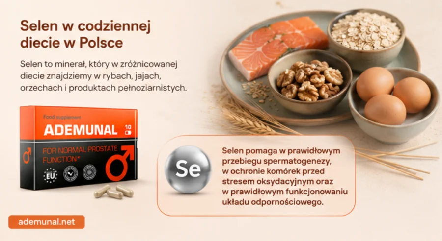 Ademunal — селен и ежедневното хранене в България