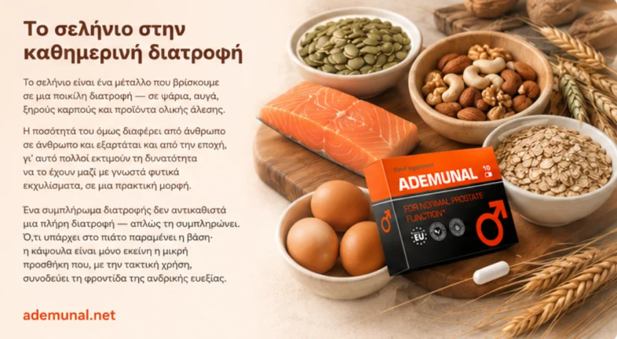 Ademunal — селен и ежедневното хранене в България