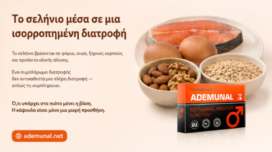 Ademunal — селен и ежедневното хранене в България