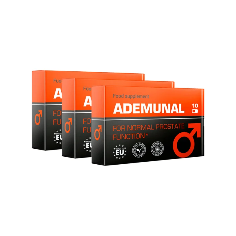 Ademunal — Packung der Nahrungsergänzung für Männer, 10 Kapseln